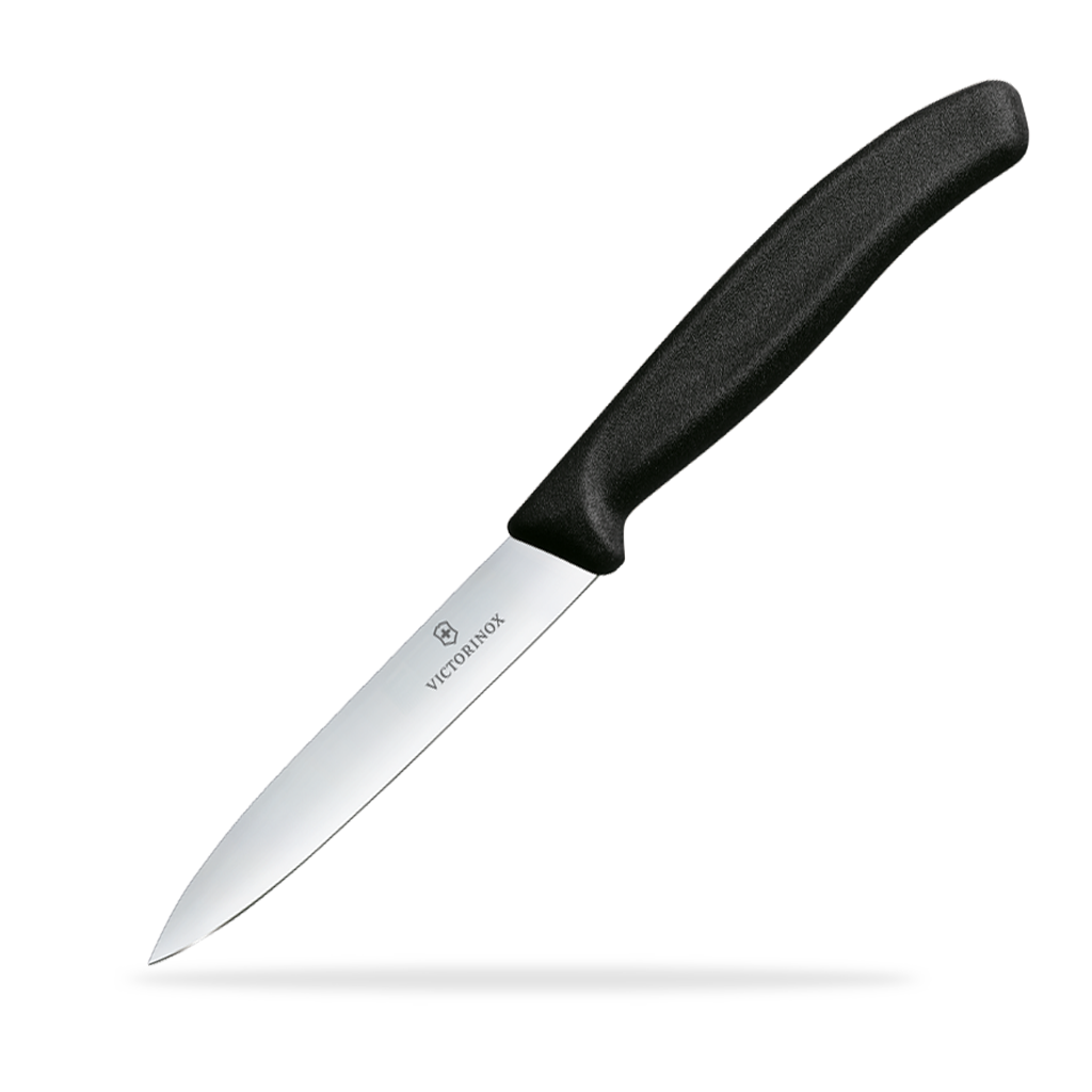 Victorinox Swiss Classic Gemuesemesser 10cm Schwarz 6.7703 mit glatter Klinge,