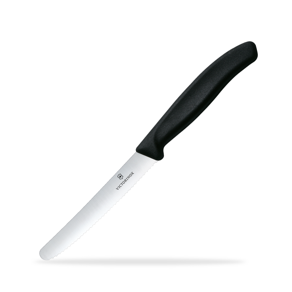 Victorinox Swiss Classic Tomatenmesser Schwarz 6.7833 mit Wellenschitt