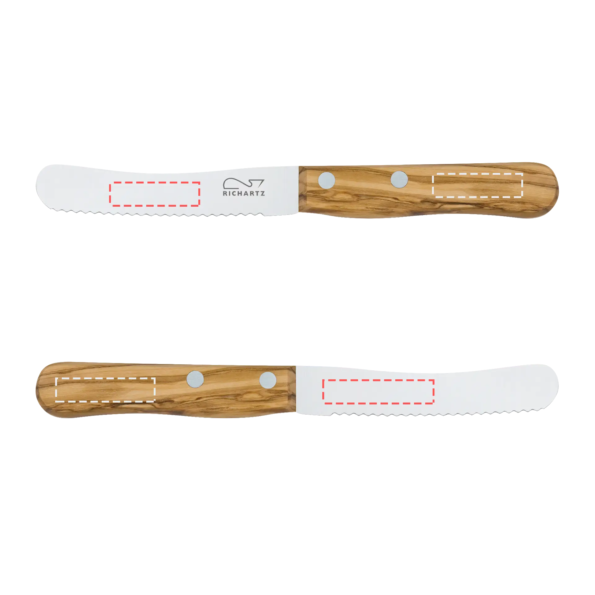 RICHARTZ Haushaltsmesser Fruehstueck Olive Gravurflchen bei Mister Knife