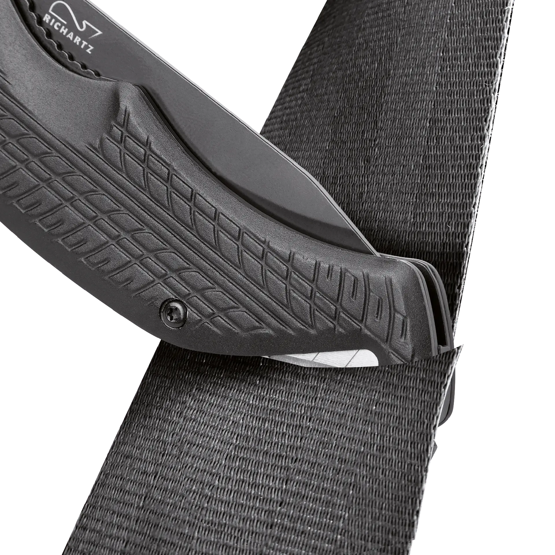RICHARTZ PURA rescue black Detail Gurtschneider im Einsatz