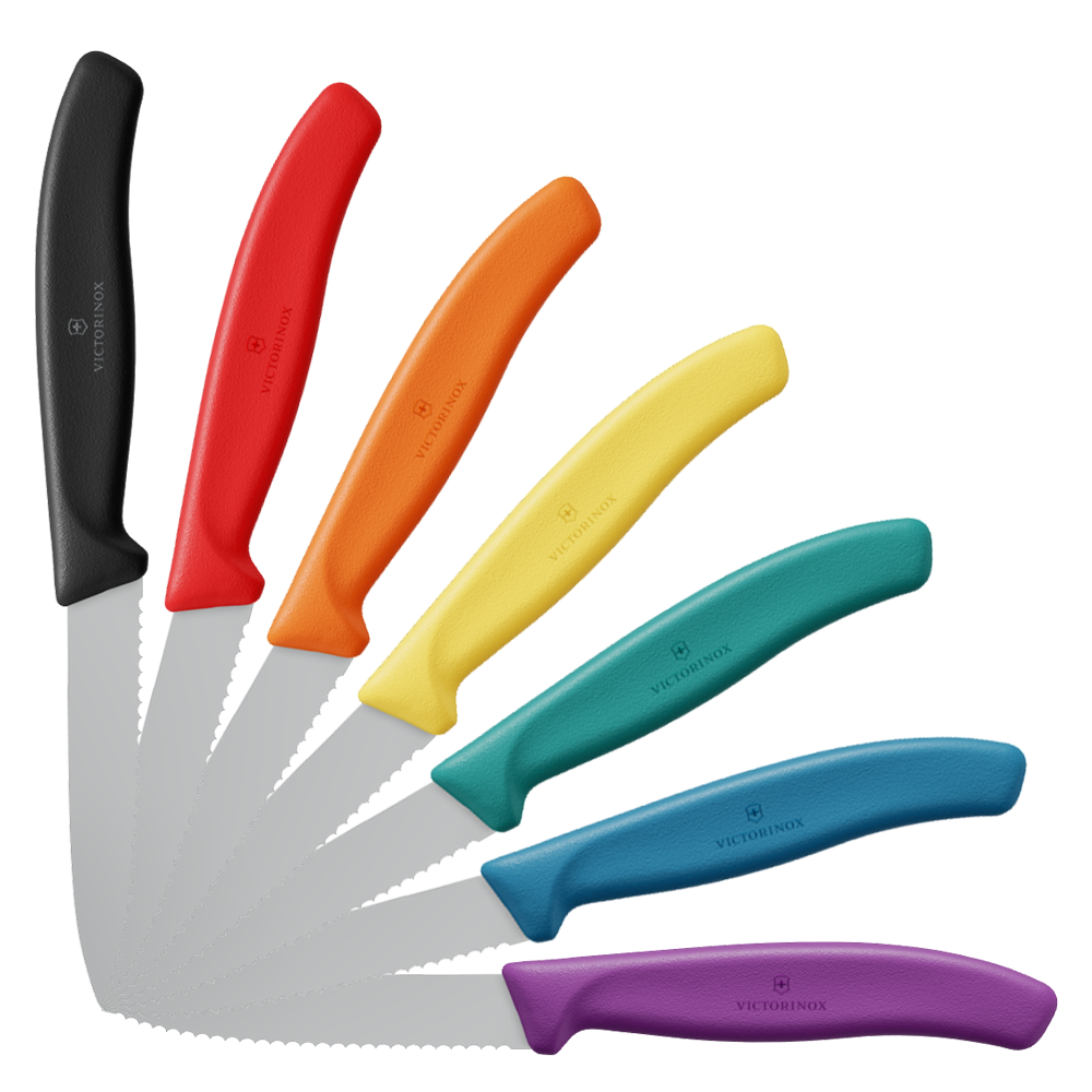 Victorinox Swiss Classic Gemuesemesser 6.7633 mit Wellenschliff - Farbvielfalt
