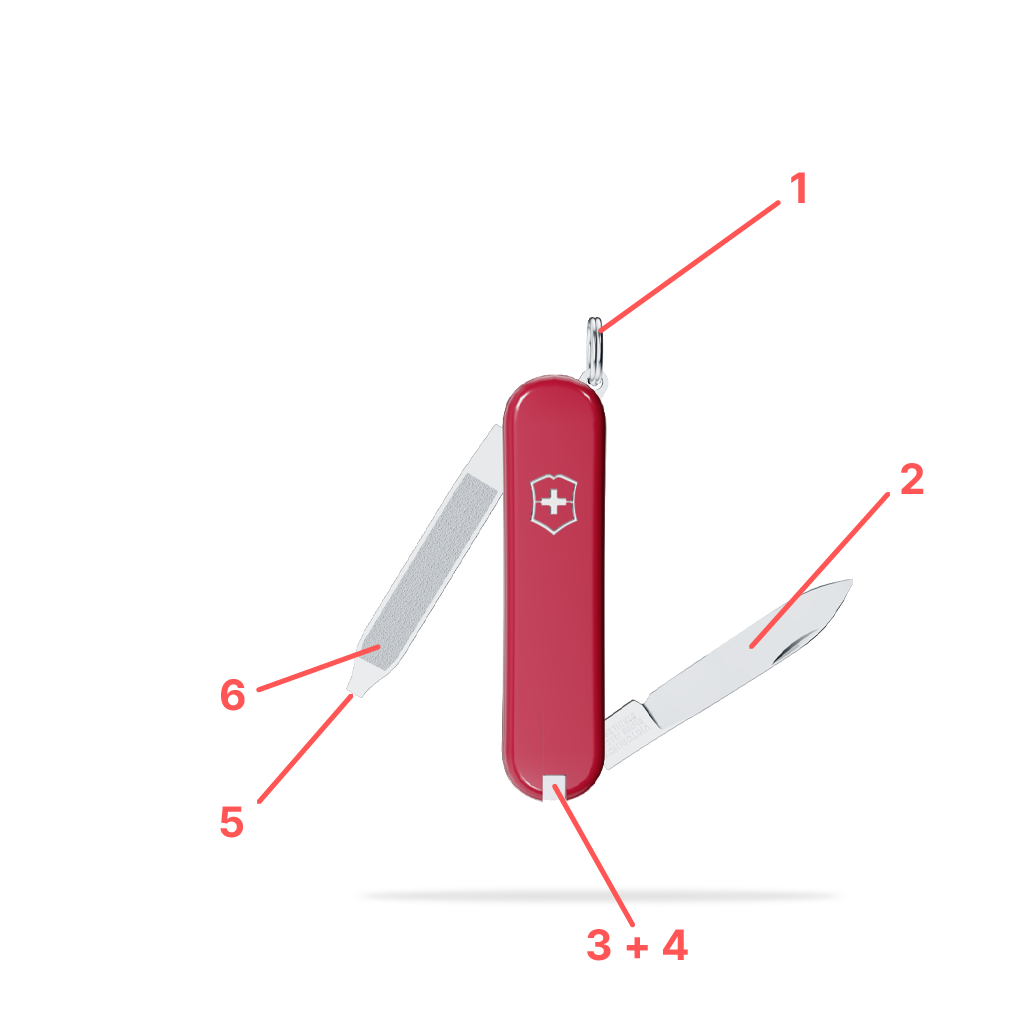 Victorinox 0.6123 Escort 58mm Taschenmesser Funktionen