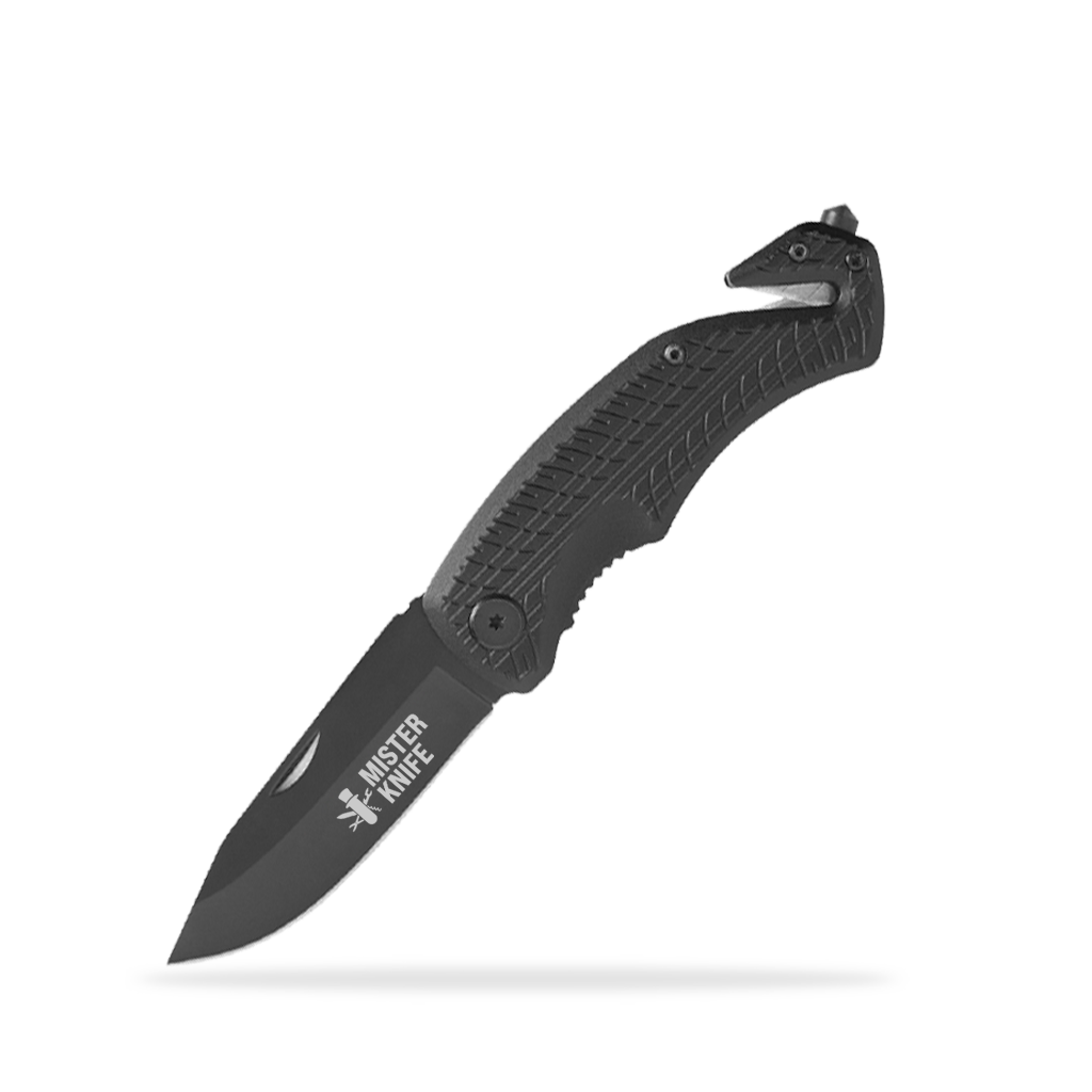 RICHARTZ PURA rescure black Taschenmesser bei Mister Knife gravieren lassen