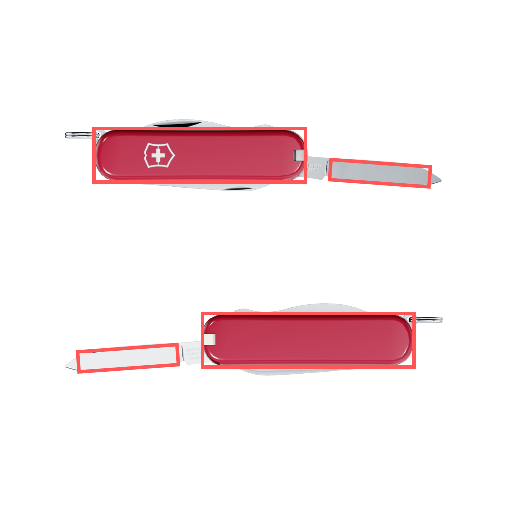 Victorinox Rally Taschenmesser 0.6163 Druckbereiche