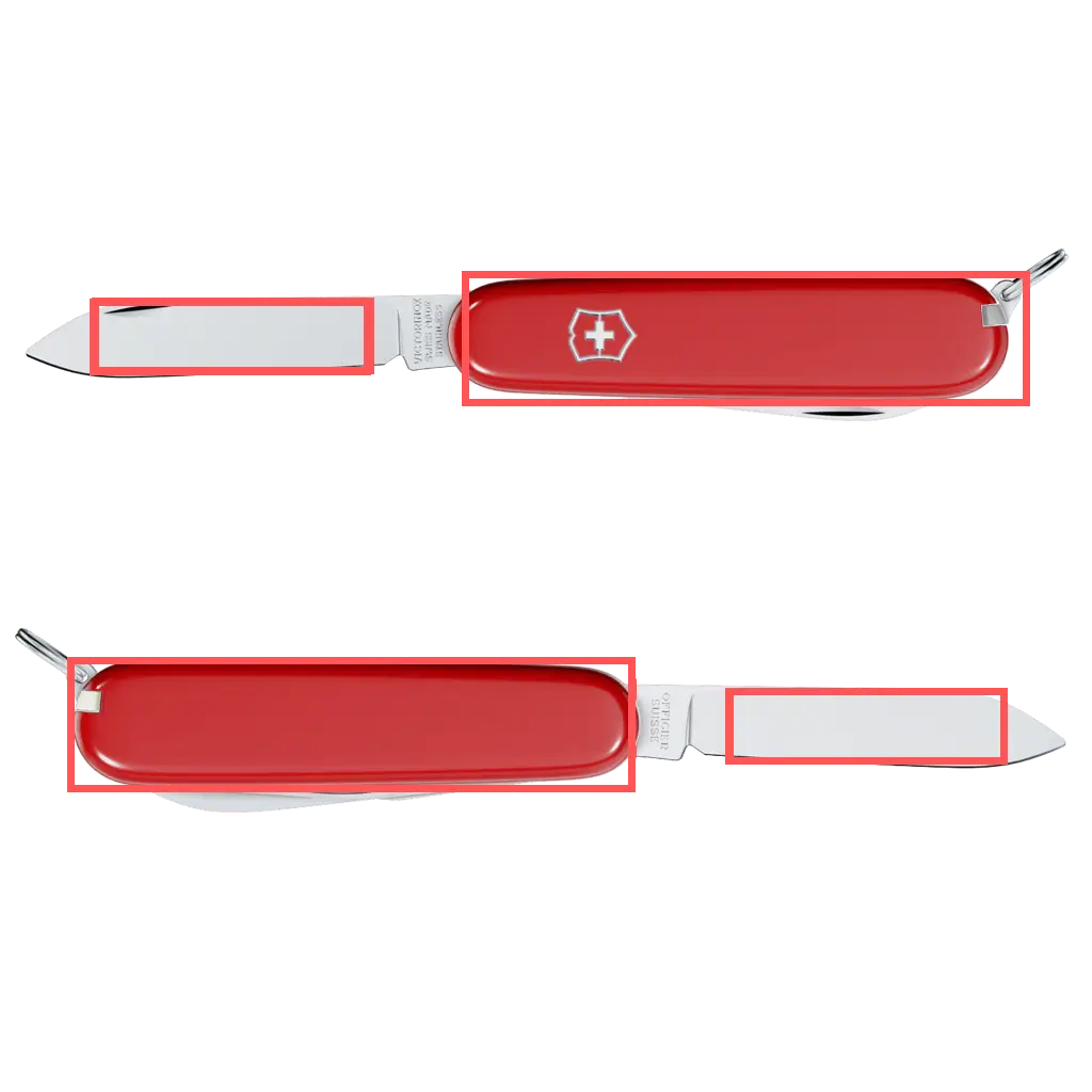 Victorinox Bantam Taschenmesser 0.2303 Druckbereiche